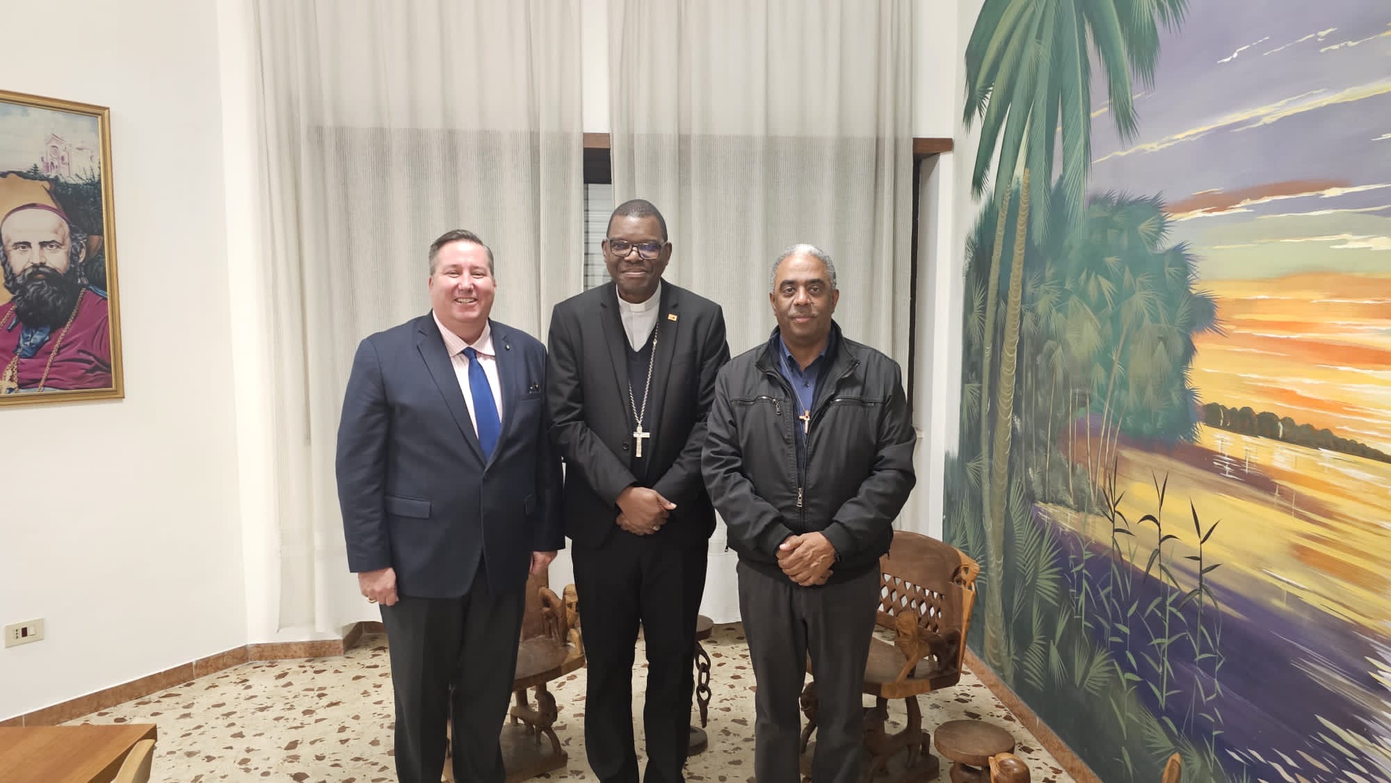 Ambassador Visits the Chapter General of the Comboni Missionaries in Rome