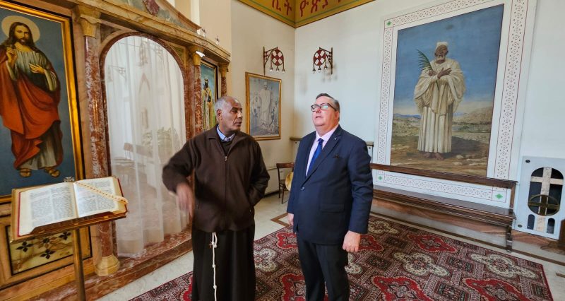 Ambassador Visits Pontifical Ethiopian College in the Vatican