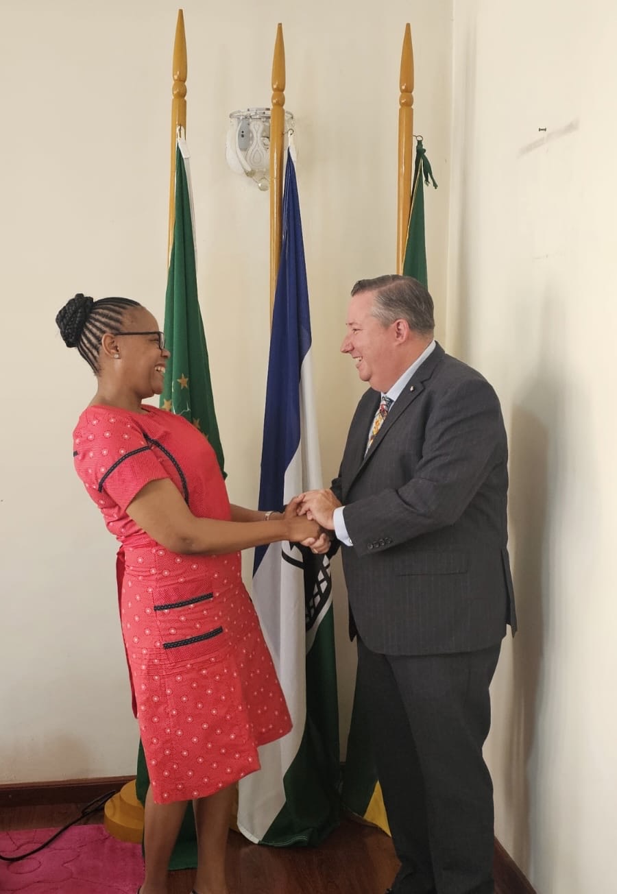 Ambassadors of the Sovereign Order of Malta and Kingdom of Lesotho meet